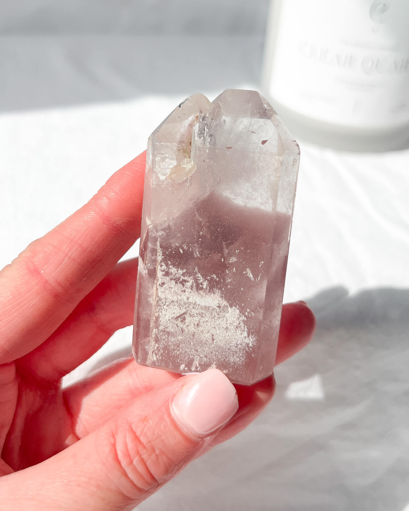 Pink Lithium Tower Healing Crystal
