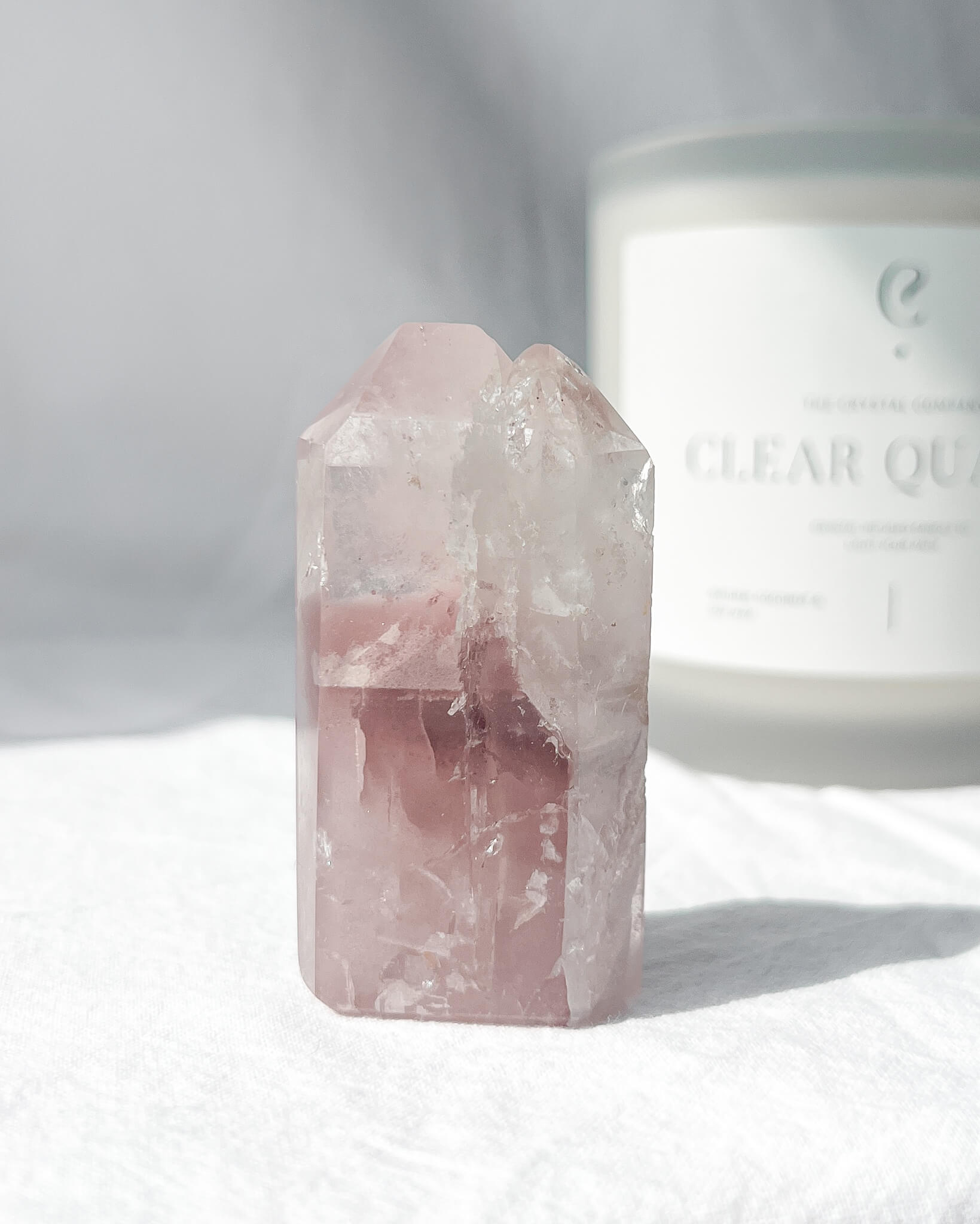 Pink Lithium Tower Healing Crystal
