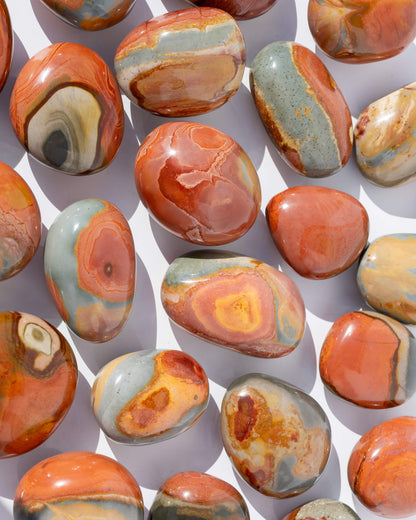 Polychrome Jasper Palm Stone Healing Crystal