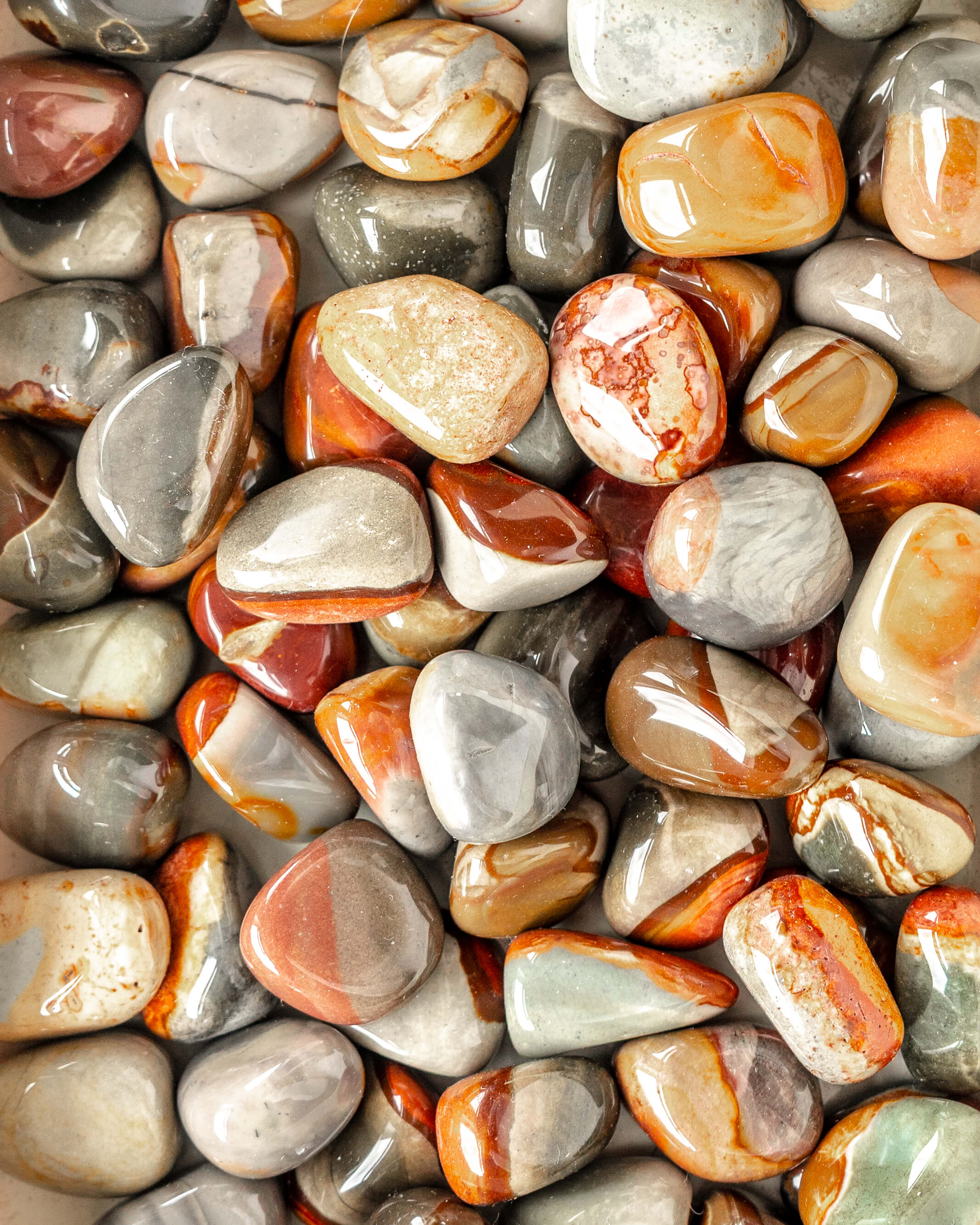 Polychrome Jasper Crystal Tumble Stone