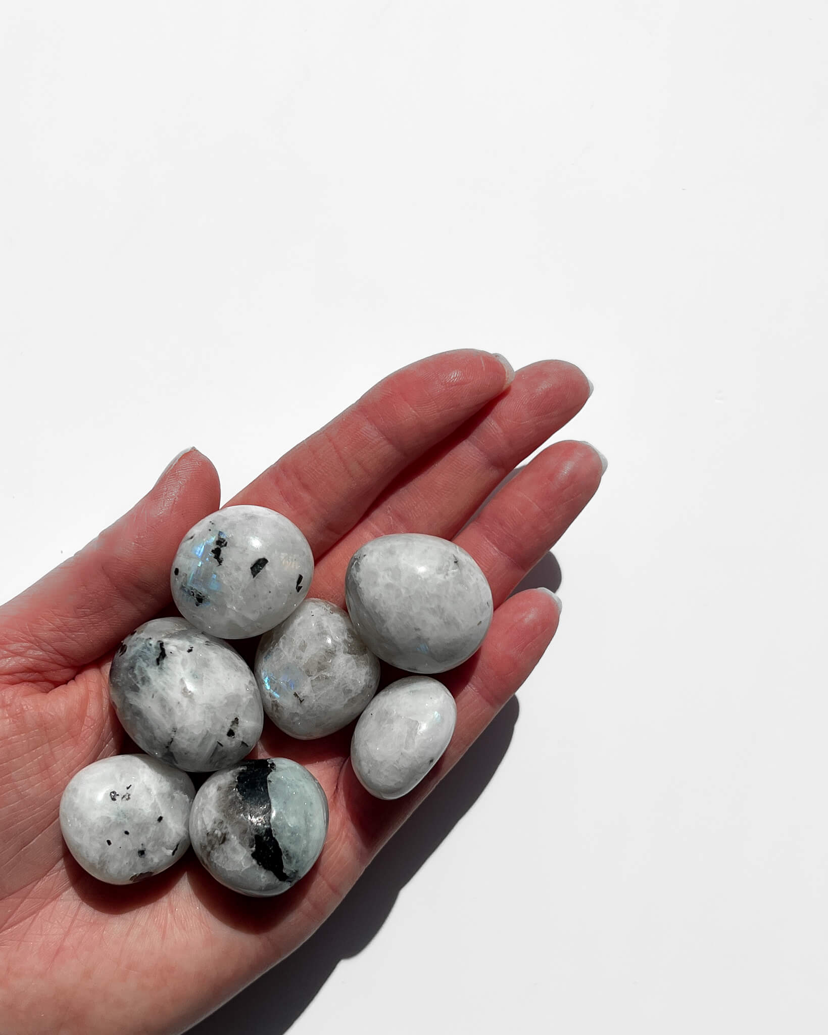 Rainbow Moonstone Tumble Stone Healing Crystal