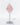 Rose Quartz Diamond on Silver Stand Healing Crystal