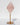 Rose Quartz Diamond on Gold Stand Healing Crystal