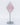 Rose Quartz Diamond on Silver Stand Healing Crystal