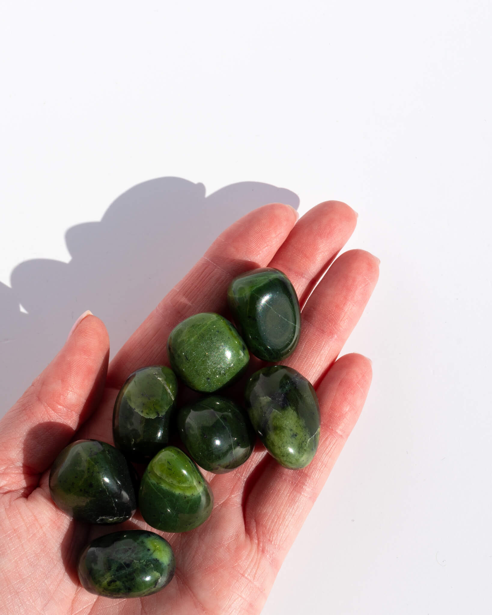 Nephrite Jade Tumbled Stone Healing Crystal