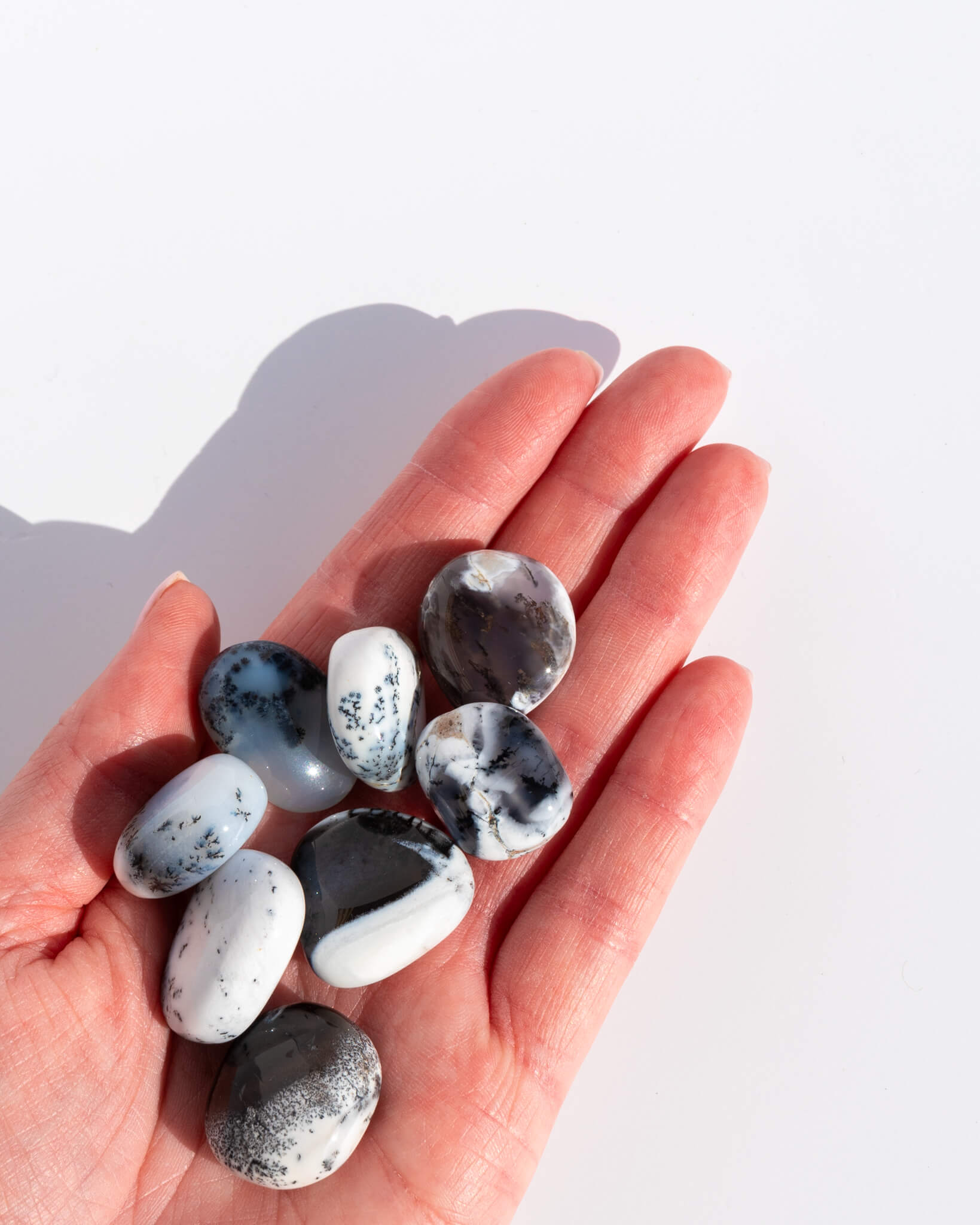 Dendritic Opal Tumble Stone Healing Crystal