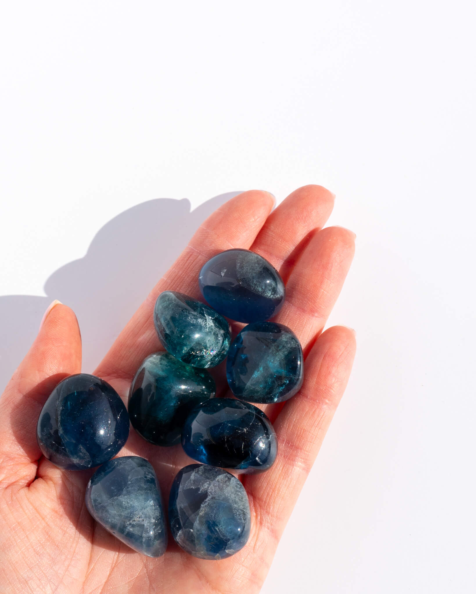 Blue Fluorite Tumble Stone