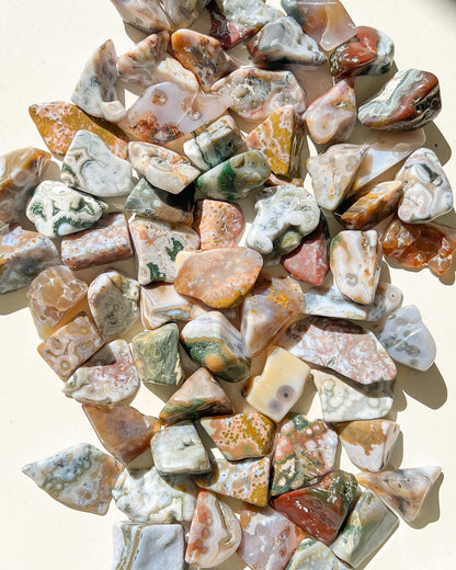 8th Vein Ocean Jasper Tumble Stone Healing Crystal