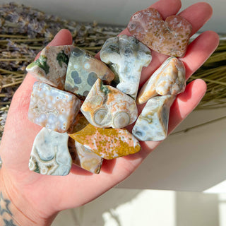 8th Vein Ocean Jasper Tumble Stone Healing Crystal