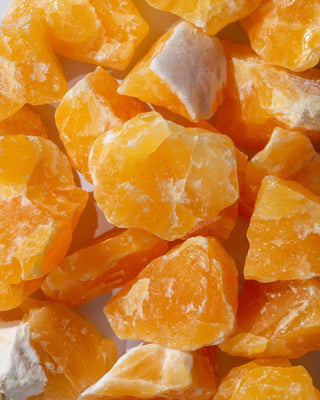 Orange Calcite Rough - The Crystal Company