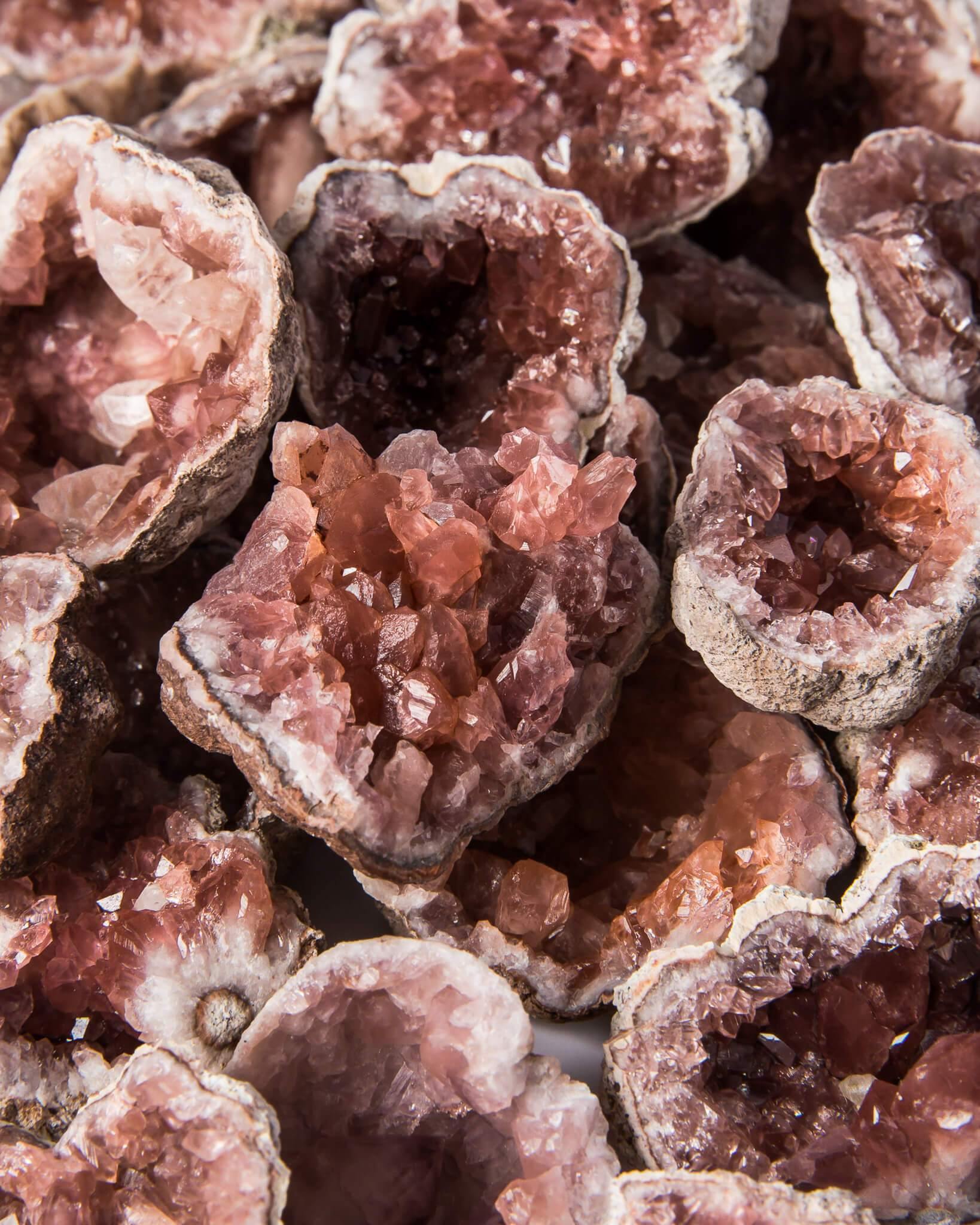 Pink Amethyst Geodes Healing Crystal