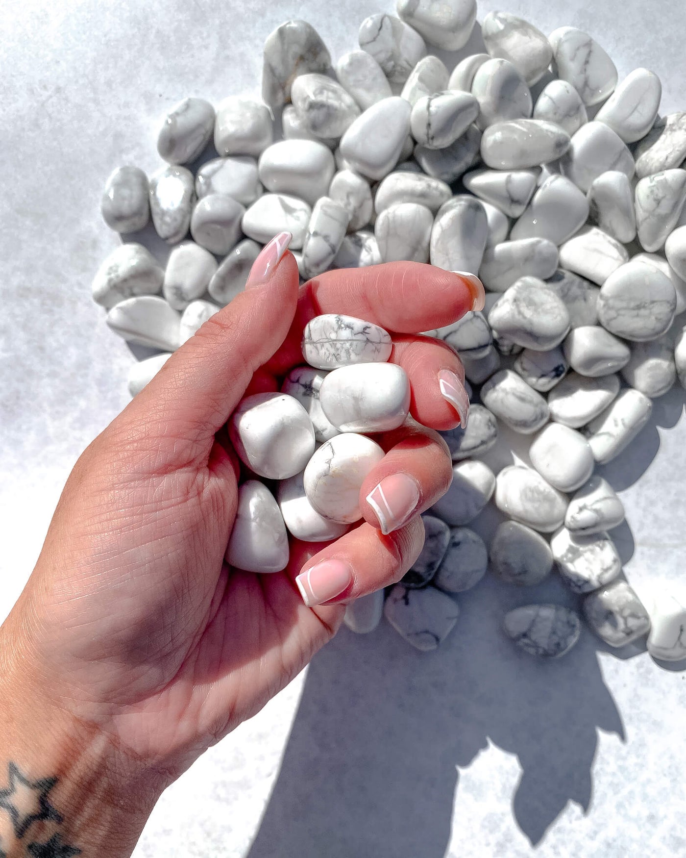 White Howlite Tumble Stone
