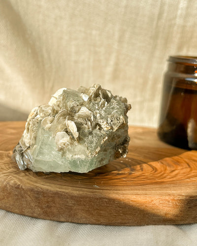 Aquamarine & Golden Mica Specimen - 71