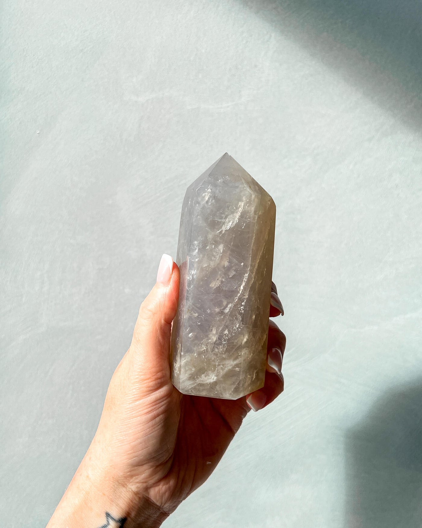 Blue Rose Quartz Tower - 80