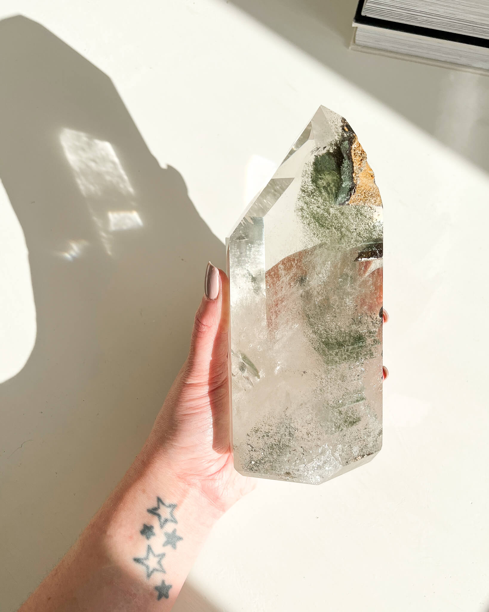 Quartz With Chlorite Tower Healing Crystal