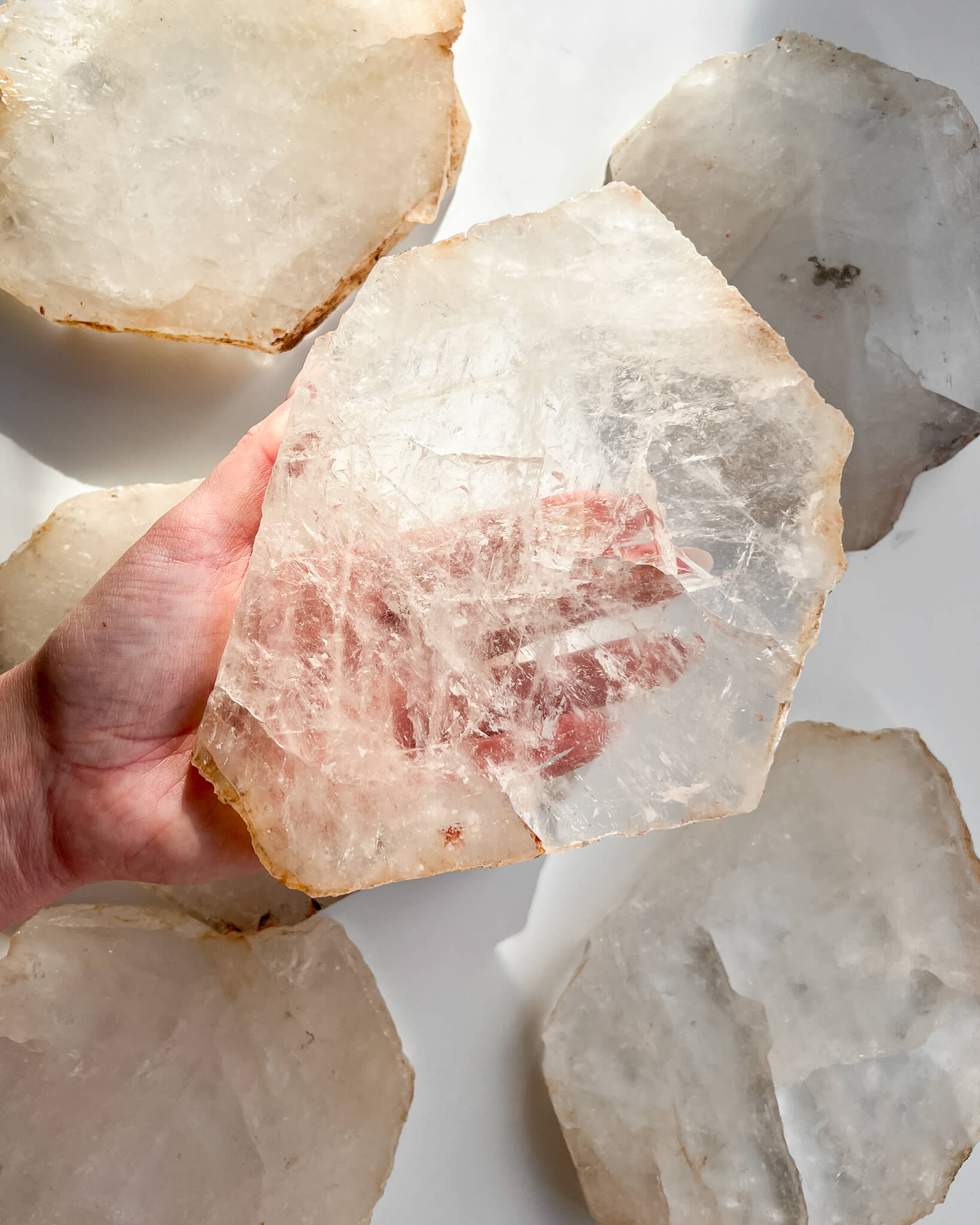 Clear Quartz Slab Healing Crystal