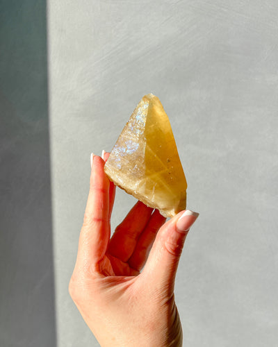 Golden Dog Tooth Calcite - 36