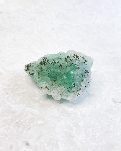 Green Fluorite With Pyrite - 63