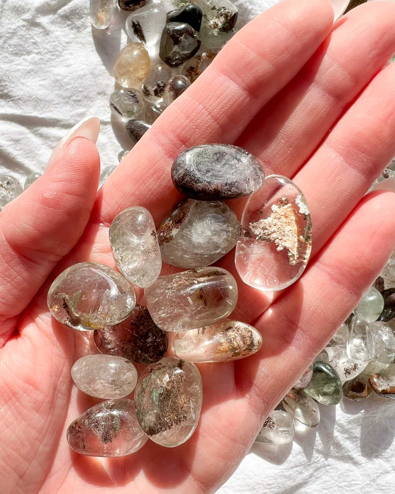 Garden Quartz Tumble Stone Healing Crystal
