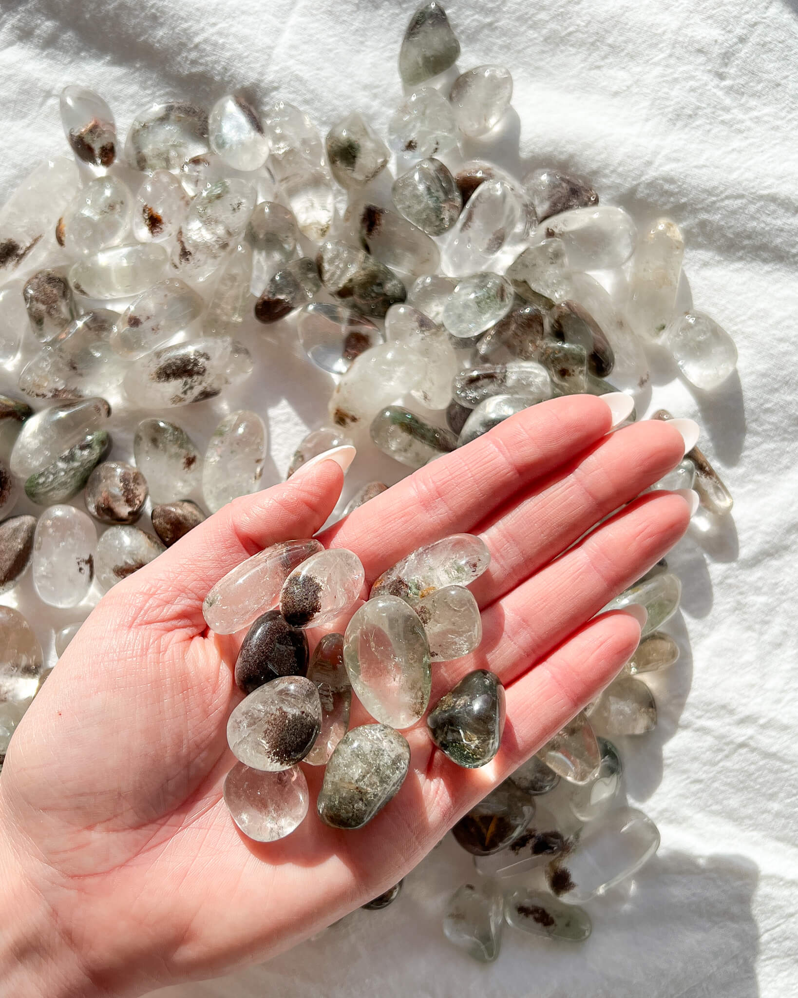 Garden Quartz Tumble Stone Healing Crystal
