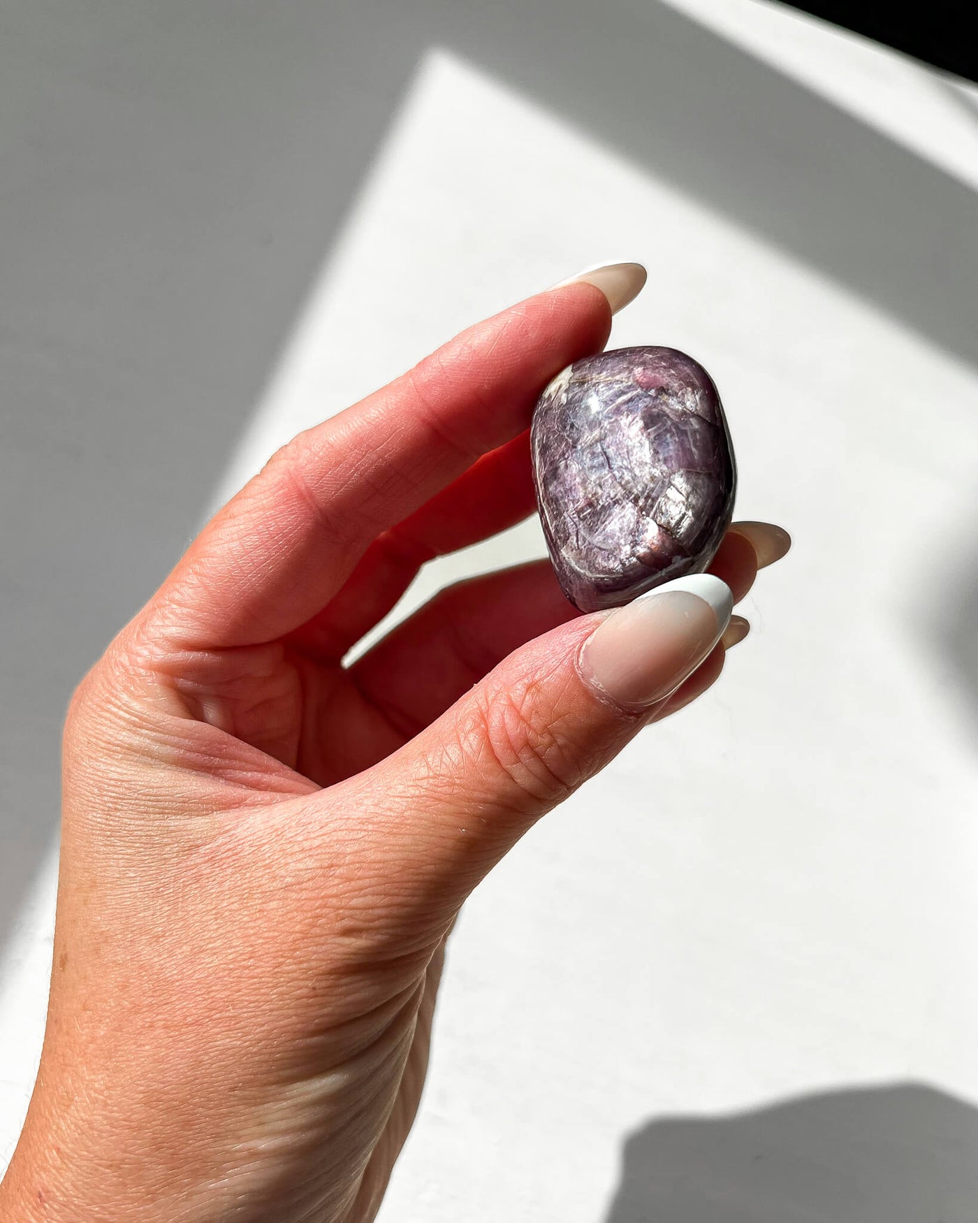 Gem Lepidolite Tumble Stone