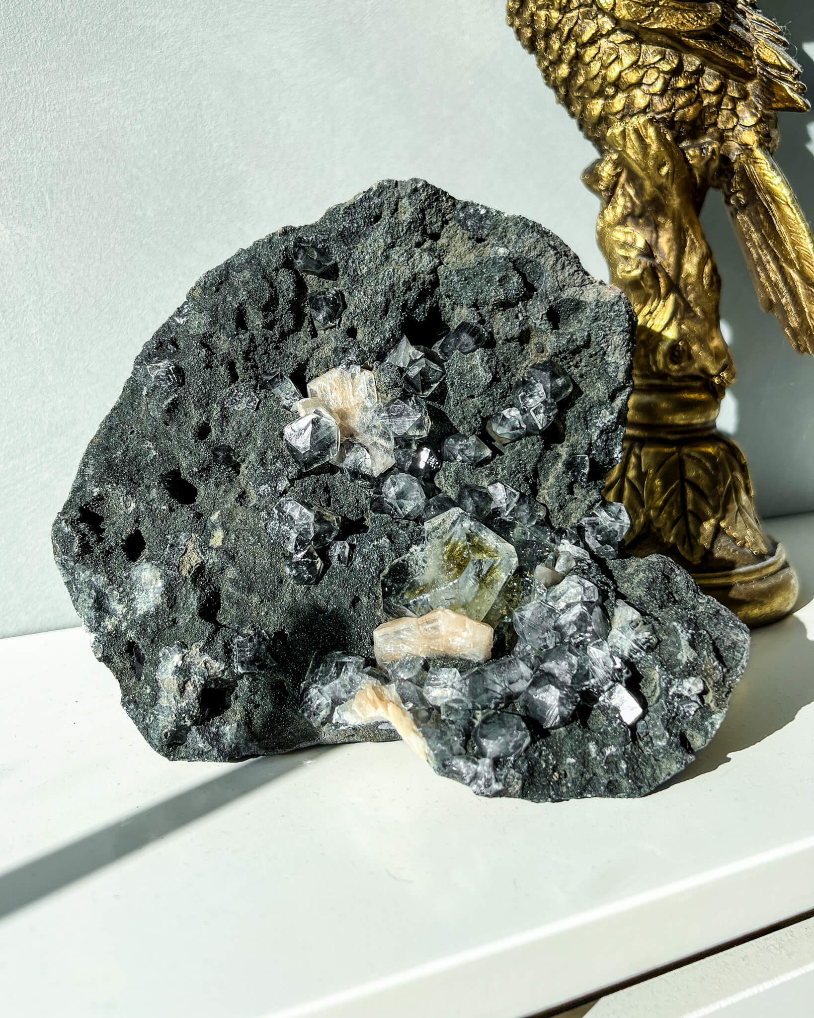 Rare Golden Apophyllite Specimen Healing Crystal