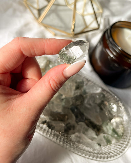 Himalayan Quartz With Chlorite Pocket Piece Healing Crystal