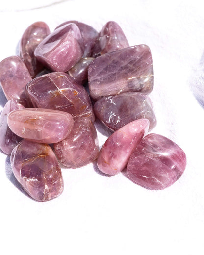 Lavender Rose Quartz Tumble Healing Crystal