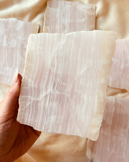 Mangano Calcite Slab Healing Crystal