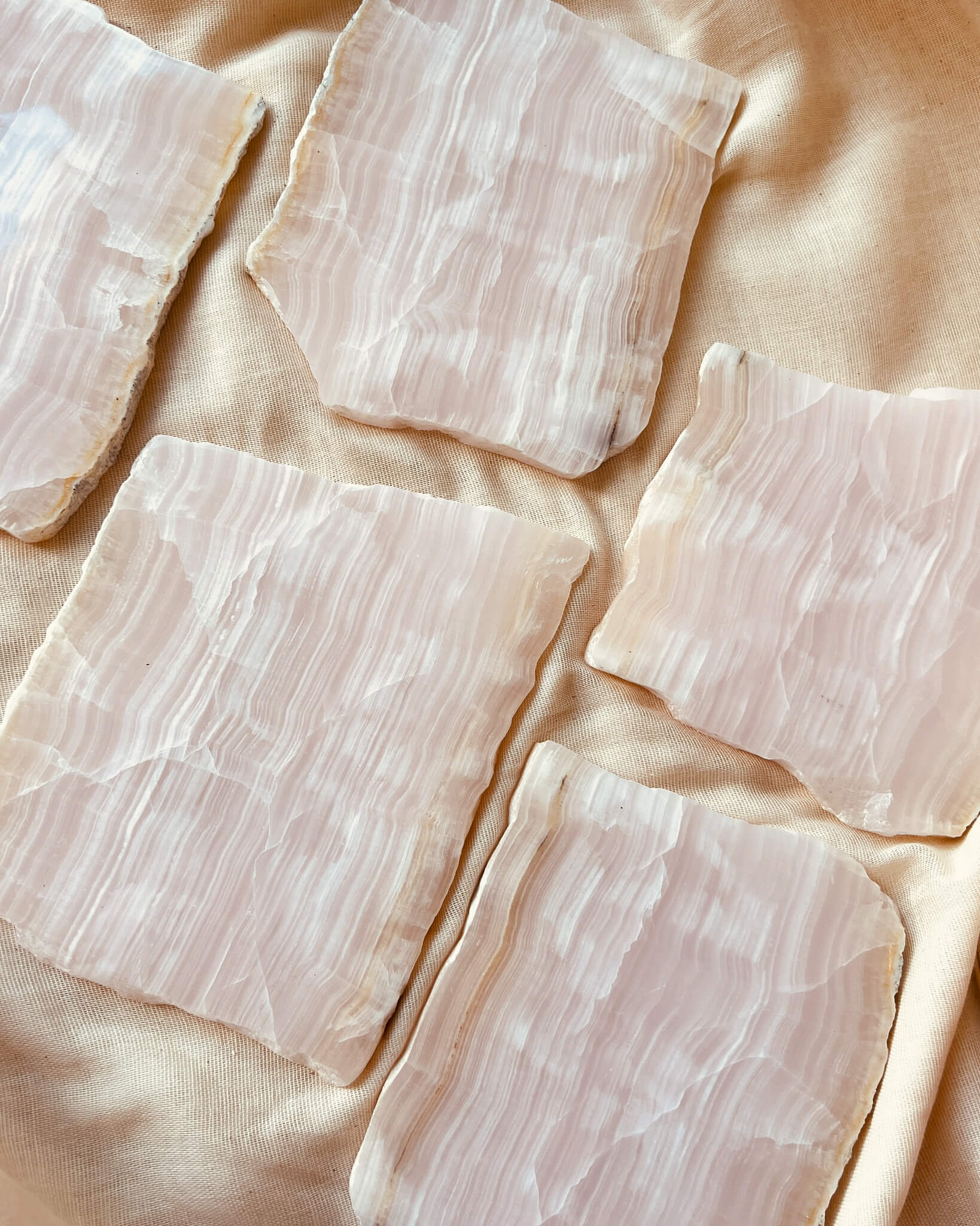 Mangano Calcite Slab Healing Crystal
