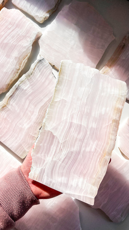 Mangano Calcite Slab Healing Crystal