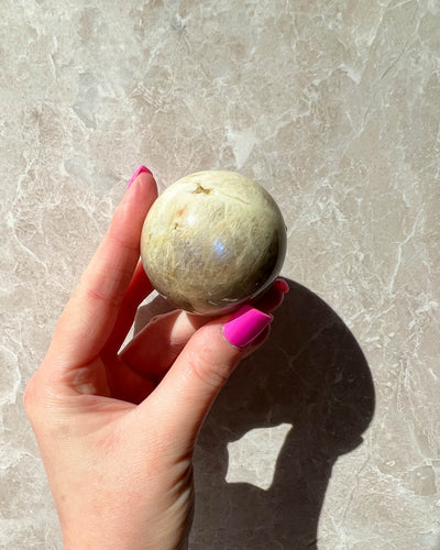 Sunstone Moonstone Sphere - 55