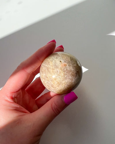 Sunstone Moonstone Sphere - 55