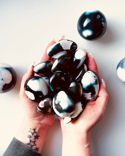Orca Agate Palm Stone Healing Crystal