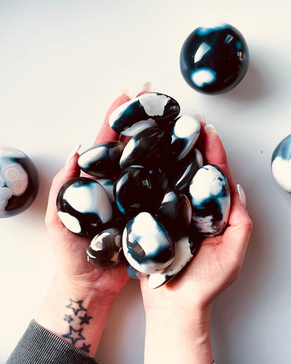 Orca Agate Palm Stone Healing Crystal