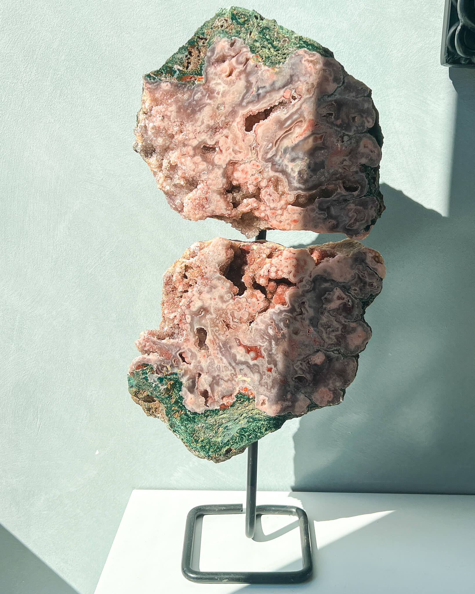 Pink Amethyst On Stand Healing Crystal