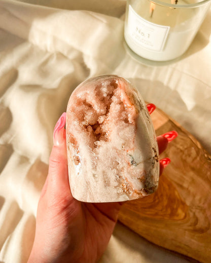 Pink Amethyst Freeform Healing Crystal