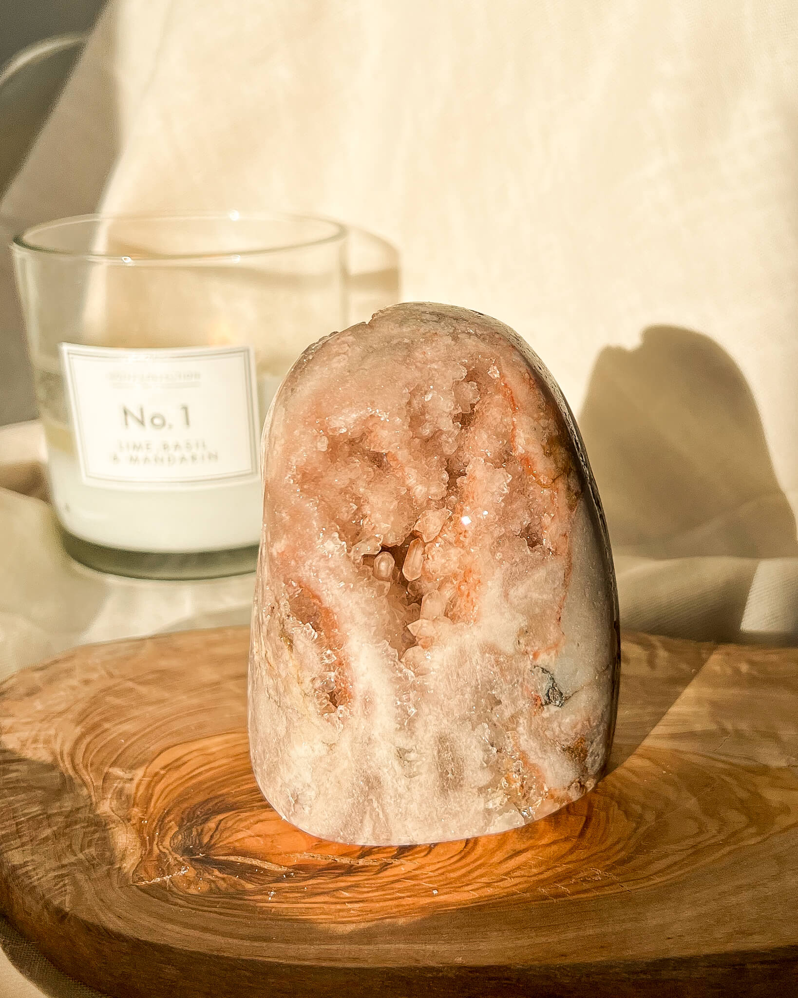 Pink Amethyst Freeform Healing Crystal