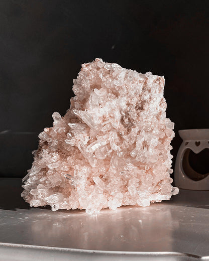 Sacred Pink Lemurian Cluster Healing Crystal