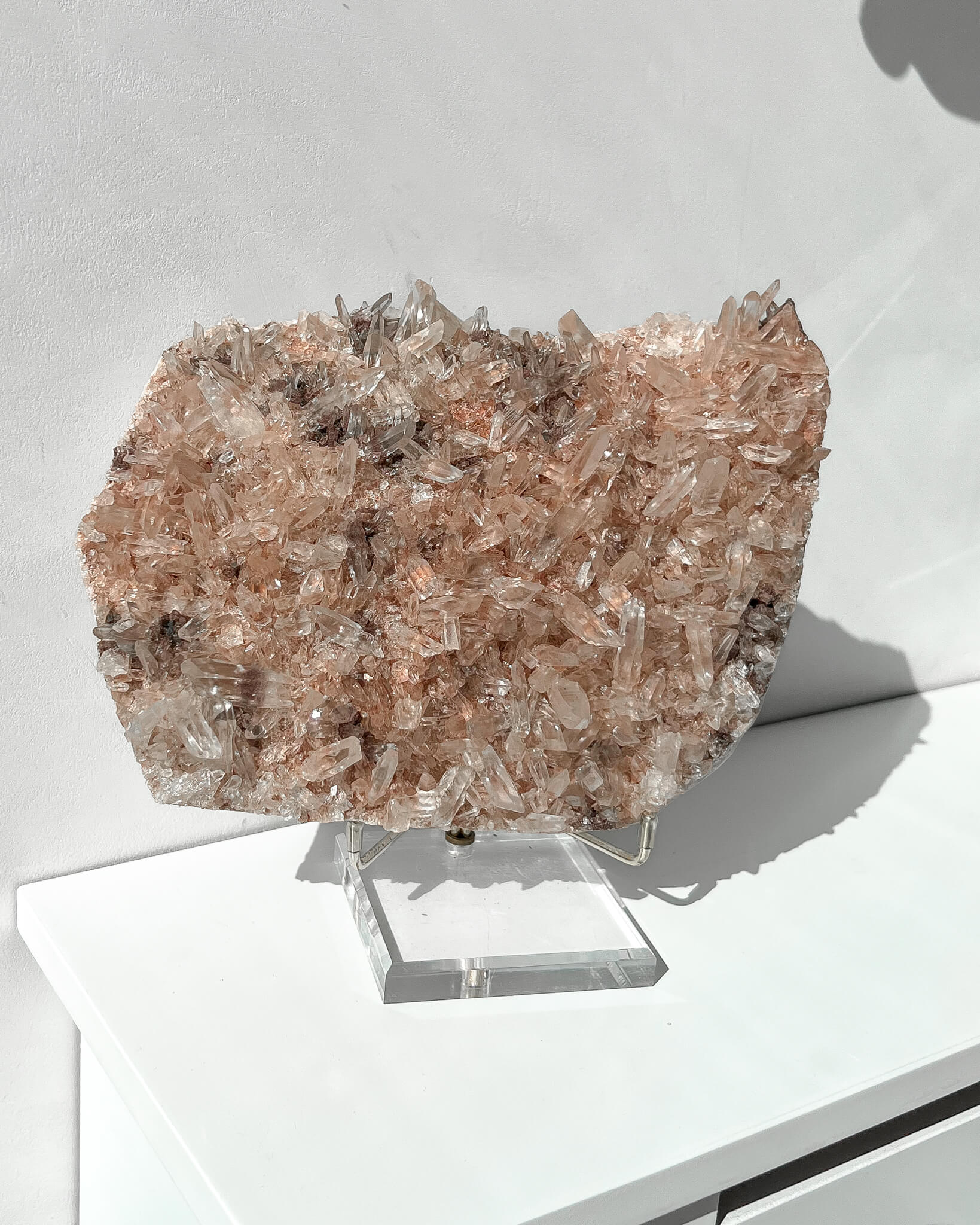 Pink Himalayan Samadhi Quartz Healing Crystal