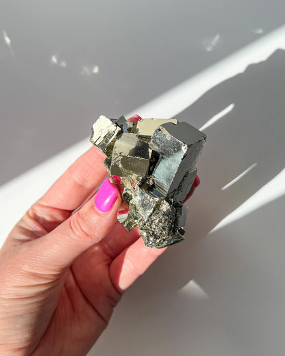 Pyrite Cubic Cluster Healing Crystal