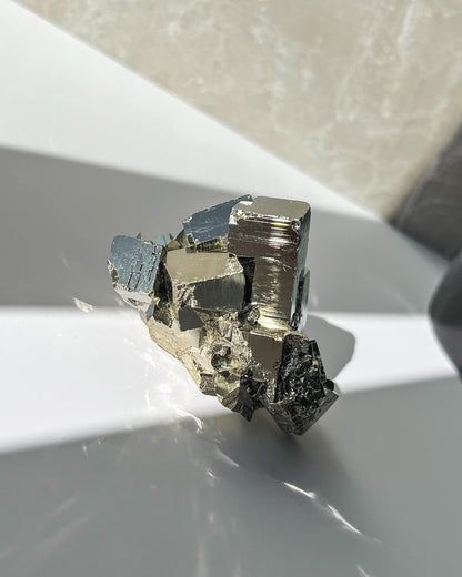 Pyrite Cubic Cluster Healing Crystal