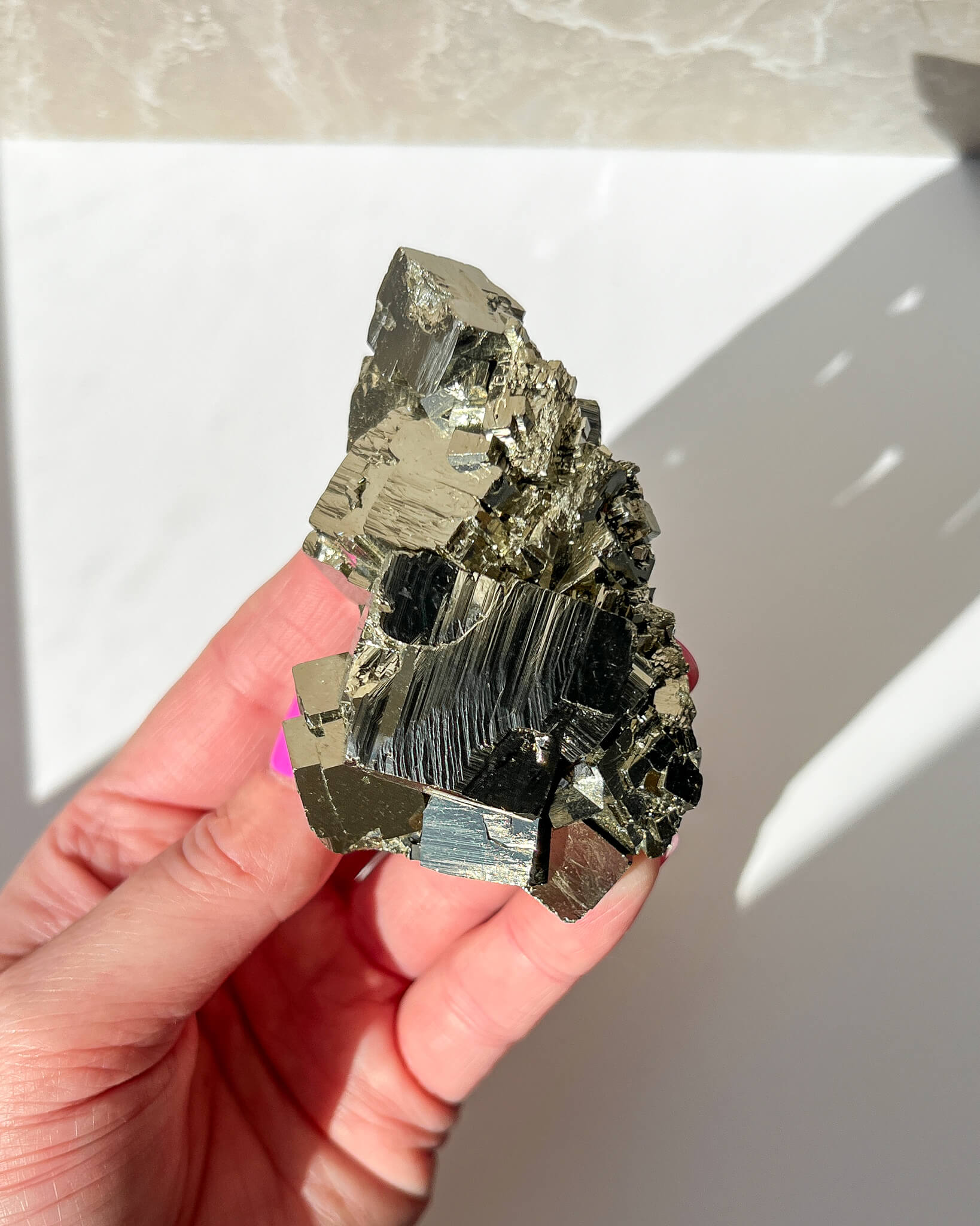 Pyrite Cubic Cluster Healing Crystal