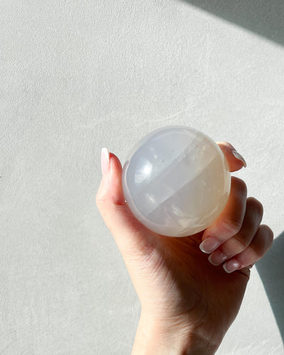 Blue Rose Quartz Sphere - 72