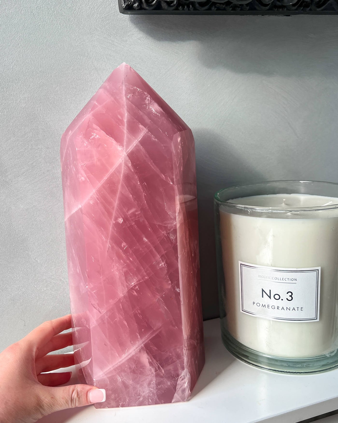 X-Large Rose Quartz Tower - 1400