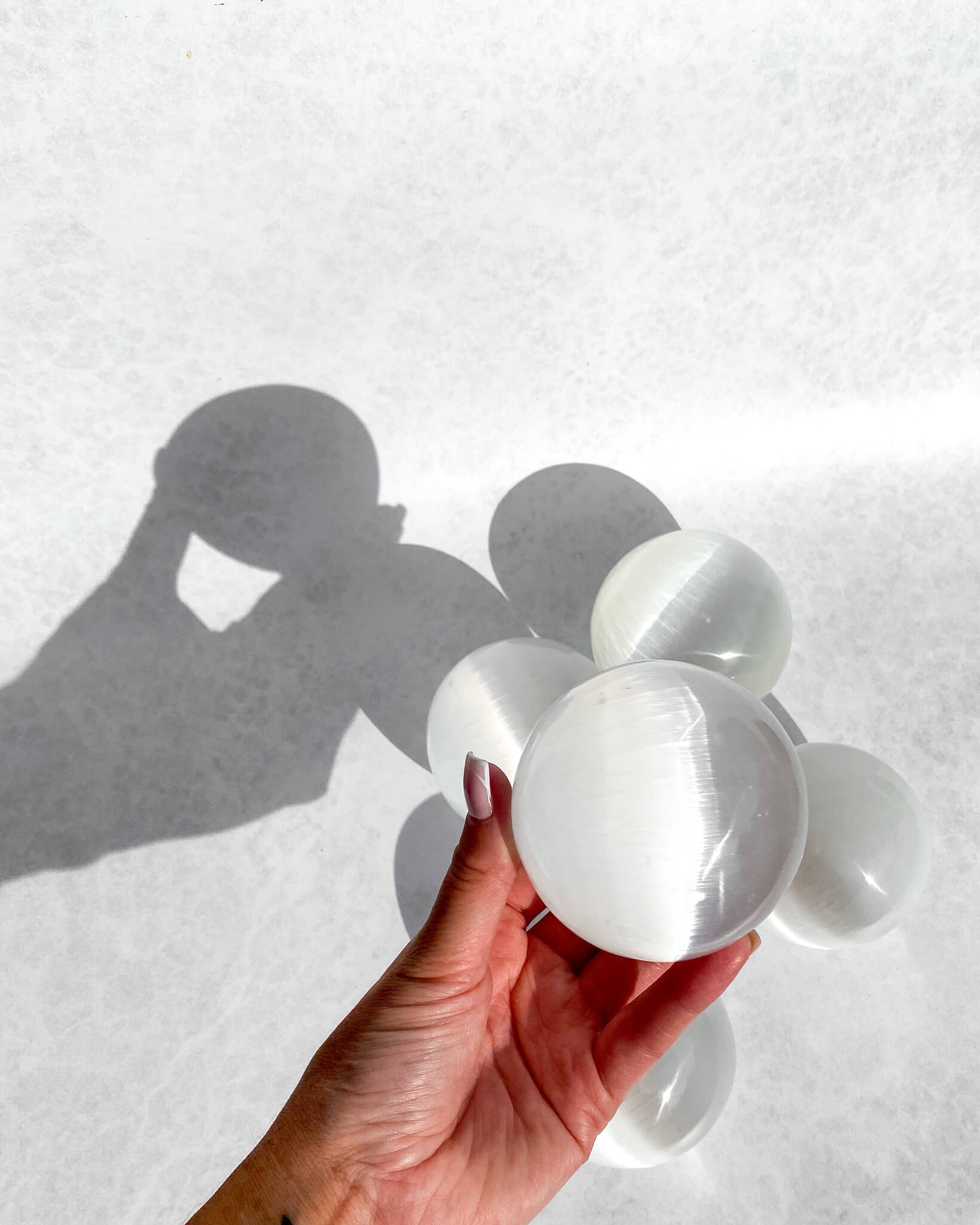 Selenite Spheres Healing Crystal