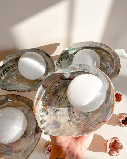 Selenite Spheres Healing Crystal