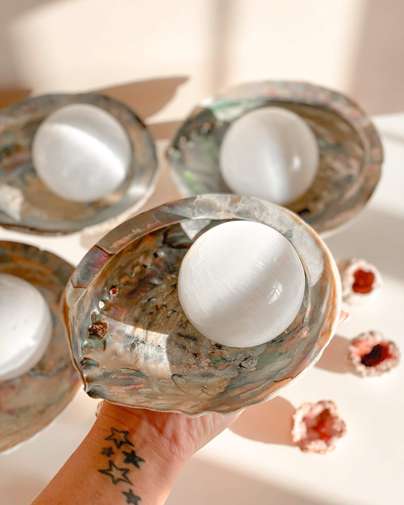 Selenite Spheres Healing Crystal