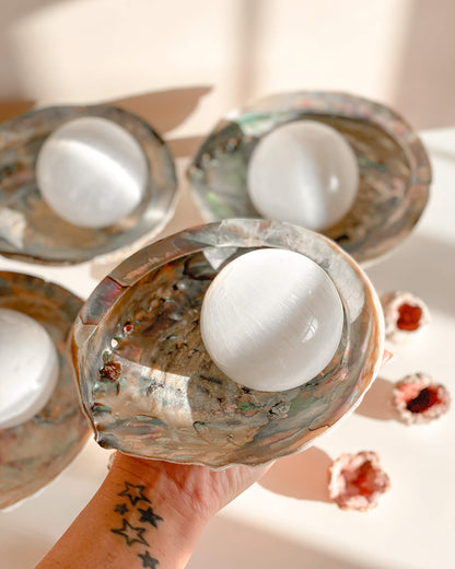 Selenite Spheres Healing Crystal